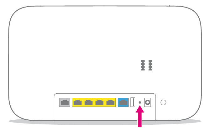 Rückseite Router