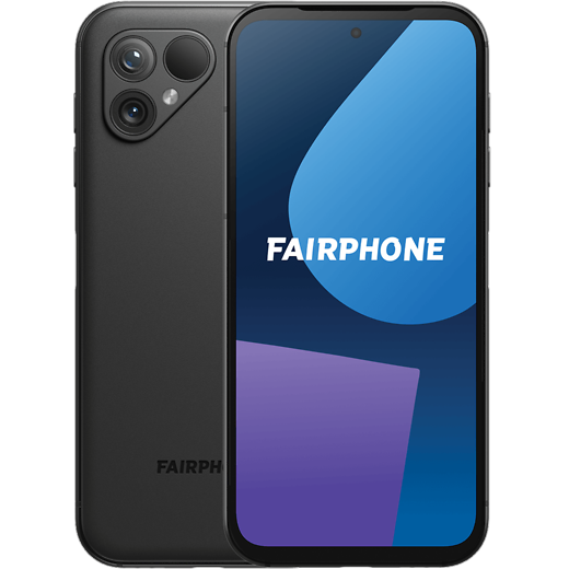 Fairphone 5 Black - Vorne/Hinten