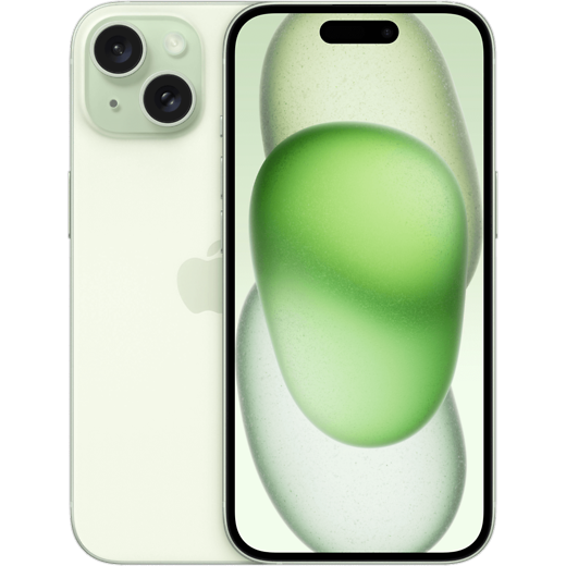 Apple iPhone 15 Grün - Vorne/Hinten