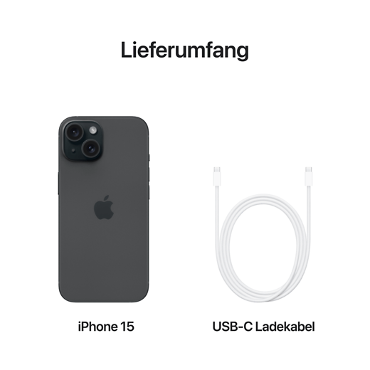 Apple iPhone 15 Schwarz - Gallerie 5