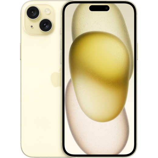 Apple iPhone 15 Plus Gelb - Vorne/Hinten