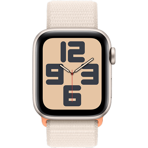 Apple Watch SE (2023) Aluminium Sport Loop Polarstern/Polarstern S/M - Gallerie 2