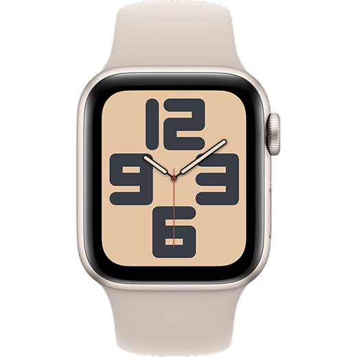 Apple Watch SE (2023) Aluminium Sportarmband Polarstern/Polarstern S/M - Gallerie 2