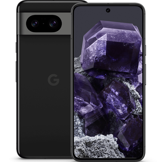 Google Pixel 8 Obsidian - Vorne/Hinten
