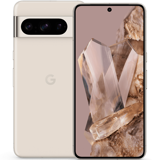 Google Pixel 8 Pro Porcelain - Vorne/Hinten