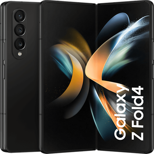 Samsung Galaxy Z Fold4 Phantom Black - Vorne/Hinten