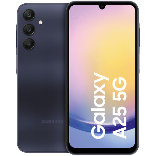Samsung Galaxy A25 5G Blue-Black - Vorne/Hinten
