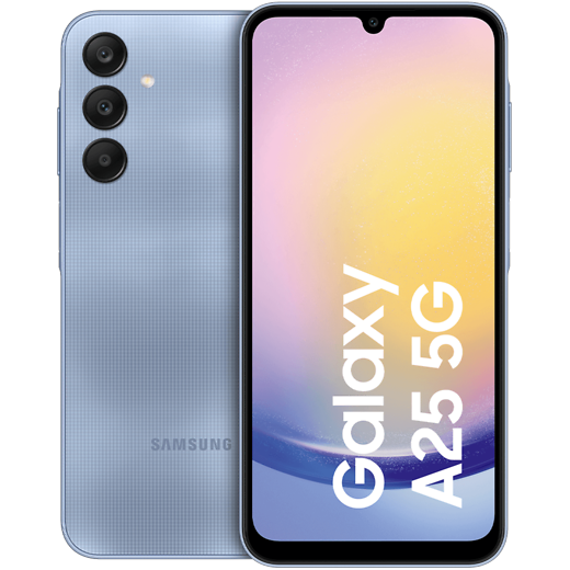 Samsung Galaxy A25 5G Blue - Vorne/Hinten