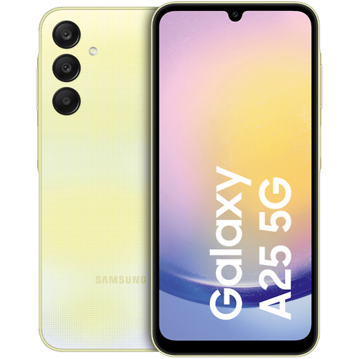 Samsung Galaxy A25 5G Yellow - Vorne/Hinten