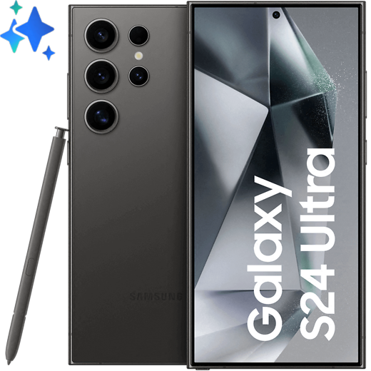 Samsung Galaxy S24 Ultra Titanium Black - Vorne/Hinten
