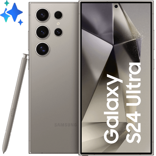 Samsung Galaxy S24 Ultra Titanium Gray - Vorne/Hinten