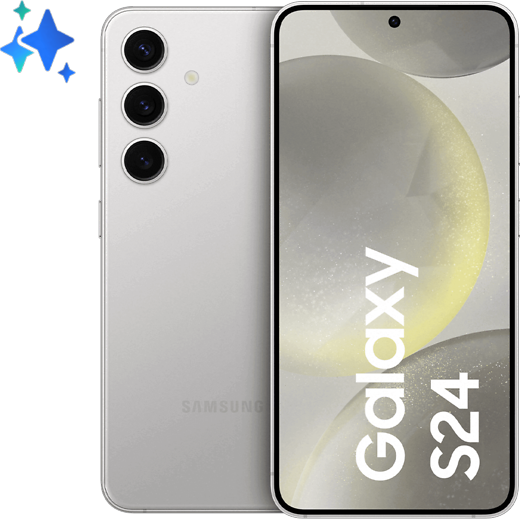 Samsung Galaxy S24 Marble Gray - Vorne/Hinten