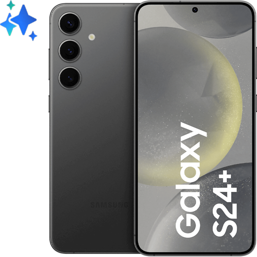 Samsung Galaxy S24+ Onyx Black - Vorne/Hinten