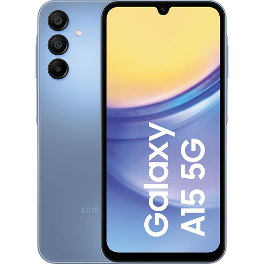 Samsung Galaxy A15 5G Blue - Vorne/Hinten