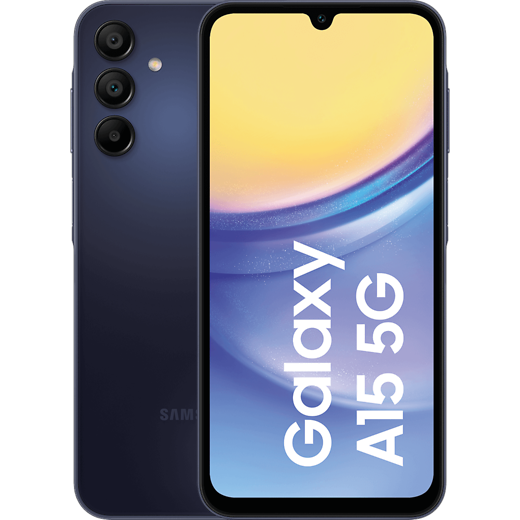 Samsung Galaxy A15 5G Blue-Black - Vorne/Hinten