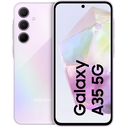 Samsung Galaxy A35 5G Awesome Lilac - Vorne/Hinten