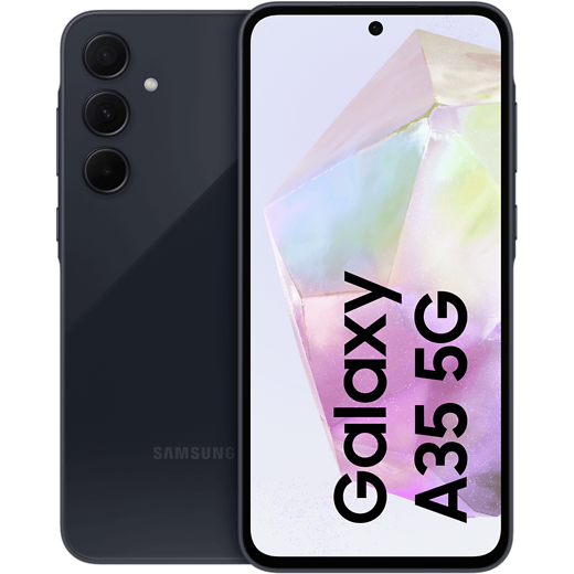 Samsung Galaxy A35 5G Awesome Navy - Vorne/Hinten