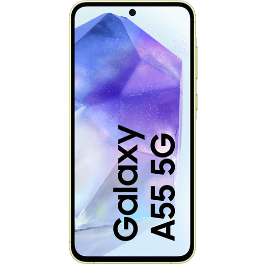 Samsung Galaxy A55 5G Awesome Lemon - Vorne