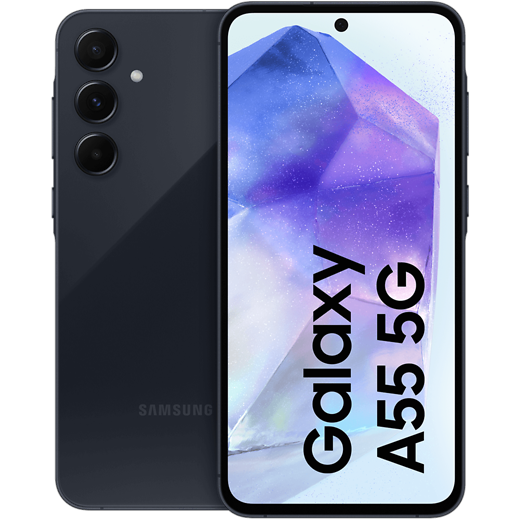 Samsung Galaxy A55 5G Awesome Navy - Vorne/Hinten