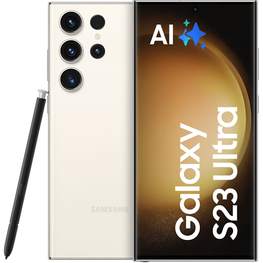 Samsung Galaxy S23 Ultra Cream - Vorne/Hinten