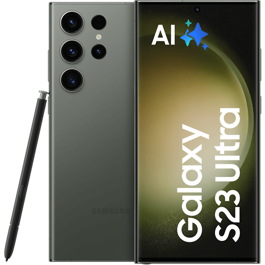 Samsung Galaxy S23 Ultra Green - Vorne/Hinten