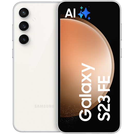 Samsung Galaxy S23 FE Cream - Vorne/Hinten