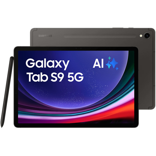 Samsung Galaxy Tab S9 5G Graphite - Vorne/Hinten
