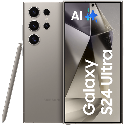 Samsung Galaxy S24 Ultra Titanium Gray - Vorne/Hinten