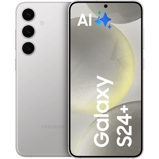 Samsung Galaxy S24+ Marble Gray - Vorne/Hinten