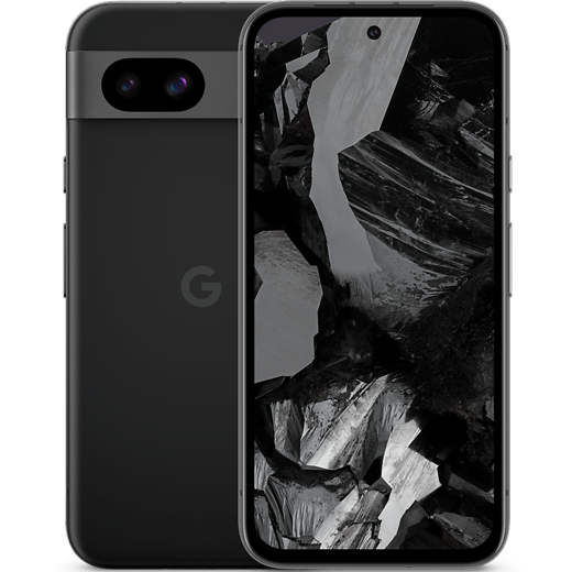 Google Pixel 8a Obsidian - Vorne/Hinten