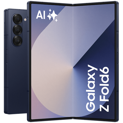 Samsung Galaxy Z Fold6 Navy - Vorne/Hinten