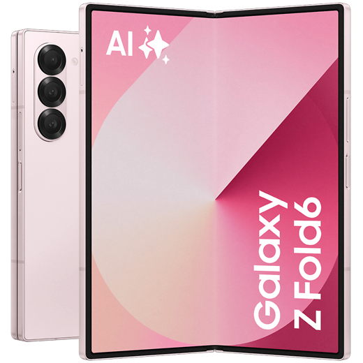 Samsung Galaxy Z Fold6 Pink - Vorne/Hinten