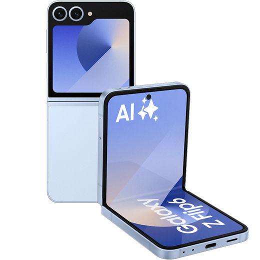 Samsung Galaxy Z Flip6 Blue - Vorne/Hinten