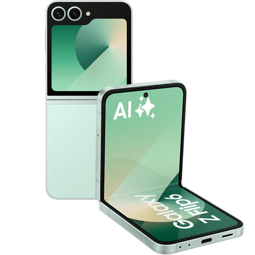 Samsung Galaxy Z Flip6 Mint - Vorne/Hinten
