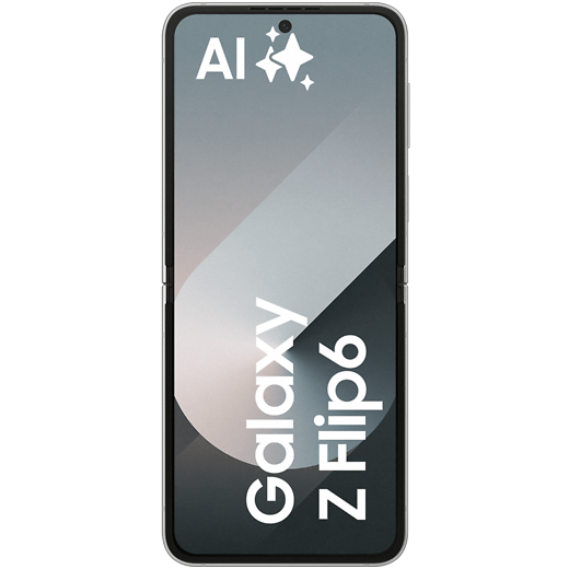 Samsung Galaxy Z Flip6 Silver Shadow - Vorne