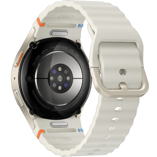 Samsung Galaxy Watch7 LTE 40 mm Cream - Hinten