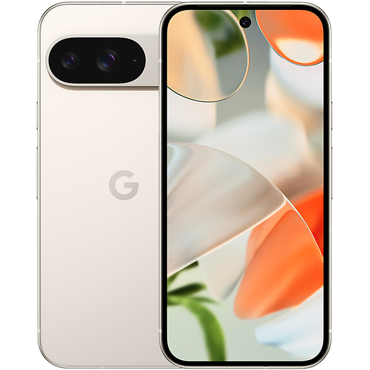 Google Pixel 9 Porcelain - Vorne/Hinten