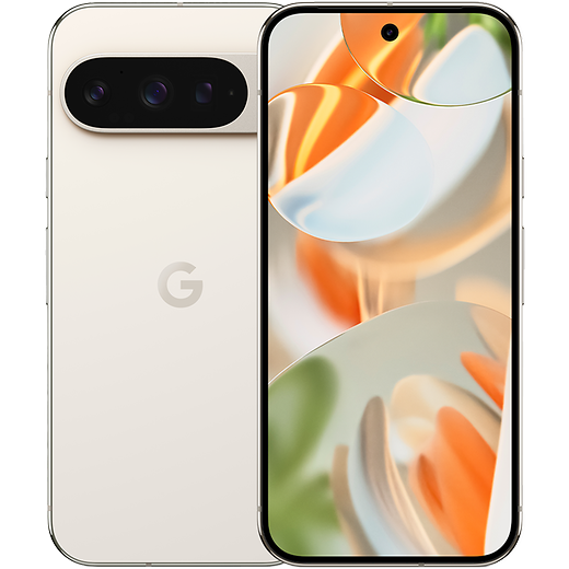 Google Pixel 9 Pro Porcelain - Vorne/Hinten