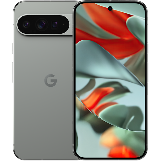 Google Pixel 9 Pro XL Hazel - Vorne/Hinten