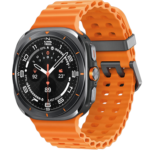 Samsung Galaxy Watch Ultra LTE 47mm Titanium Gray - Vorne/Hinten