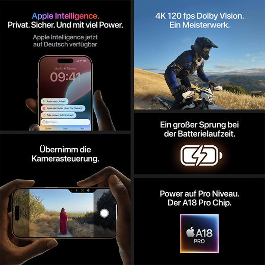 Apple iPhone 16 Pro Titan Schwarz - Gallerie 4