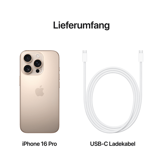 Apple iPhone 16 Pro Titan Wüstensand - Gallerie 5