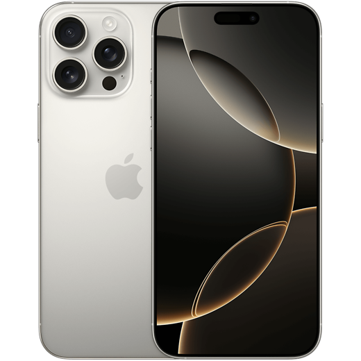 Apple iPhone 16 Pro Max Titan Natur - Vorne/Hinten