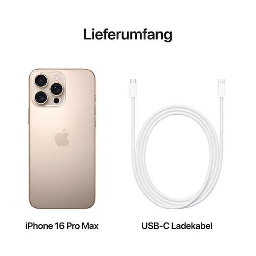 Apple iPhone 16 Pro Max Titan Wüstensand - Gallerie 5