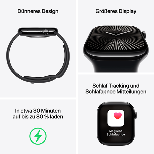 Apple Watch Series 10 Titan Milanaise Armband Gold/Gold - Gallerie 3