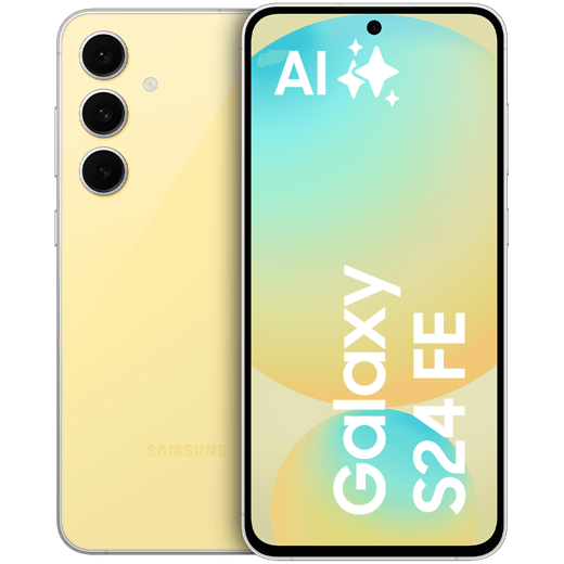 Samsung Galaxy S24 FE Yellow - Vorne/Hinten