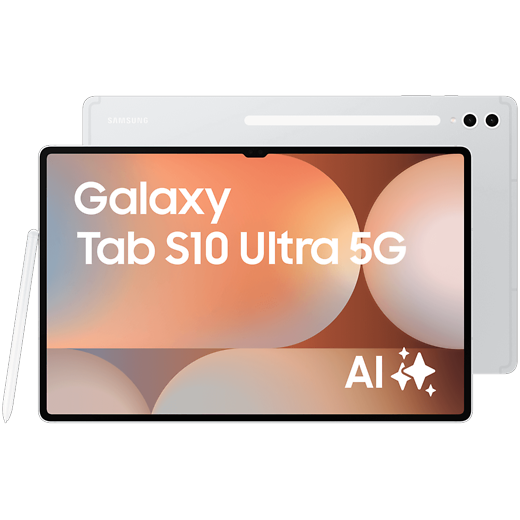Samsung Galaxy Tab S10 Ultra 5G Silver - Vorne/Hinten