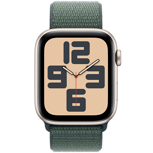 Apple Watch SE (2023) Aluminium Sport Loop Polarstern/Seegruen M/L - Gallerie 2