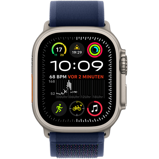 Apple Watch Ultra 2 Titan Trail Loop Natur/Blau M/L - Gallerie 2