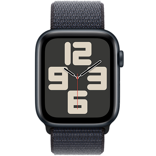 Apple Watch SE (2023) Aluminium Sport Loop Schwarz/Tinte M/L - Gallerie 2